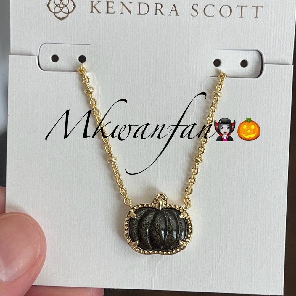 Kendra Scott Golden Obsidian Pumpkin(NOT FOR SALE)